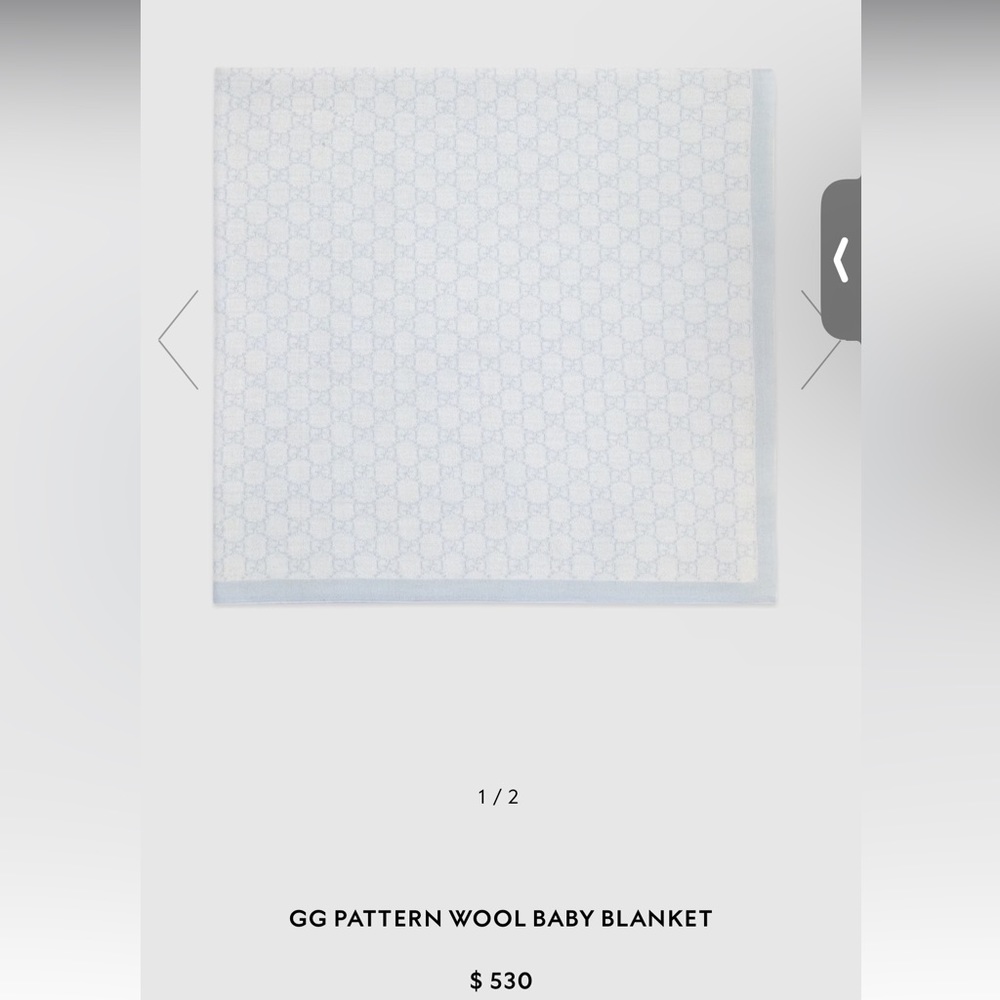 Gucci baby blanket